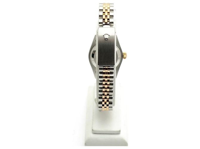 Rolex Orologio Datejust da donna con quadrante in oro champagne e diamanti, combinato, con garanzia D'oro - vista 7