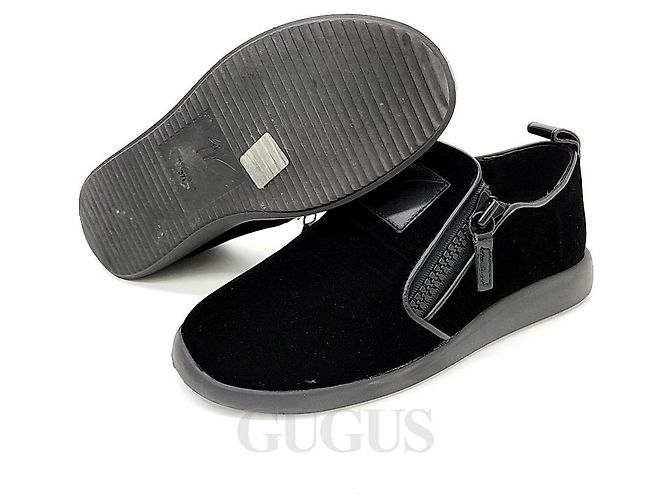 Giuseppe Zanotti Mocassin en velours - vue 4