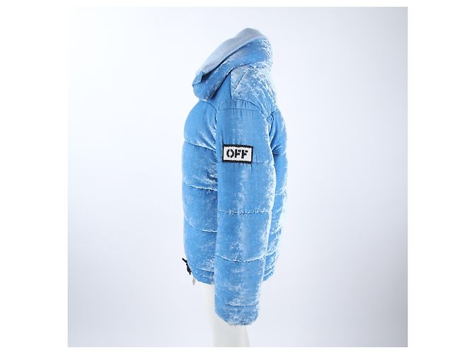 Off White Jersey de terciopelo Azul - vista 2
