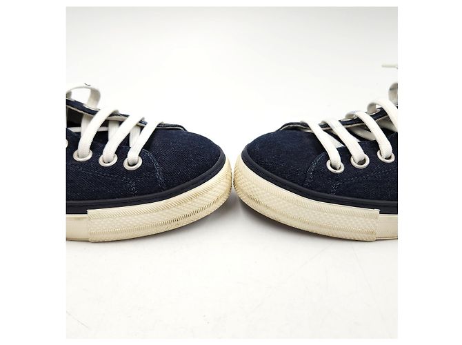 Sneakers in denim Louis Vuitton Blu - vista 2