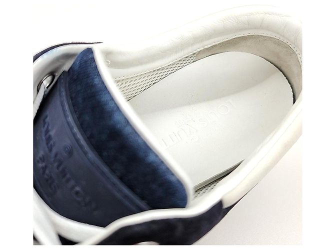 Sneakers in denim Louis Vuitton Blu - vista 6