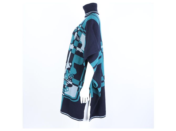 Hermès Poncho de cachemira Multicolor - vista 2