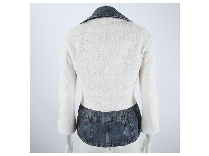 Christian Dior Denim-Tweed-Jacke - Ansicht 3