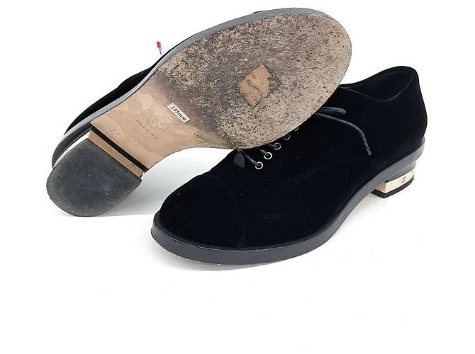 Mocassini in velluto Chanel Nero - vista 4