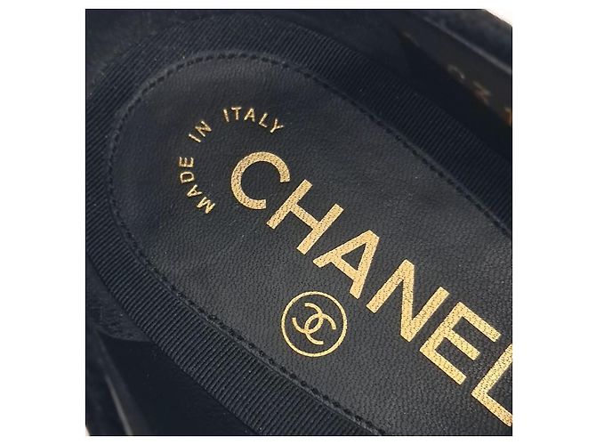 Mocassini in velluto Chanel Nero - vista 6