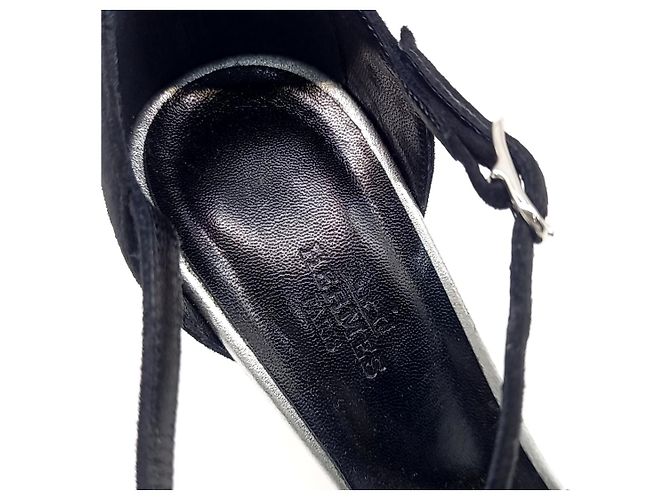 Sandalias Hermès Negro - vista 6