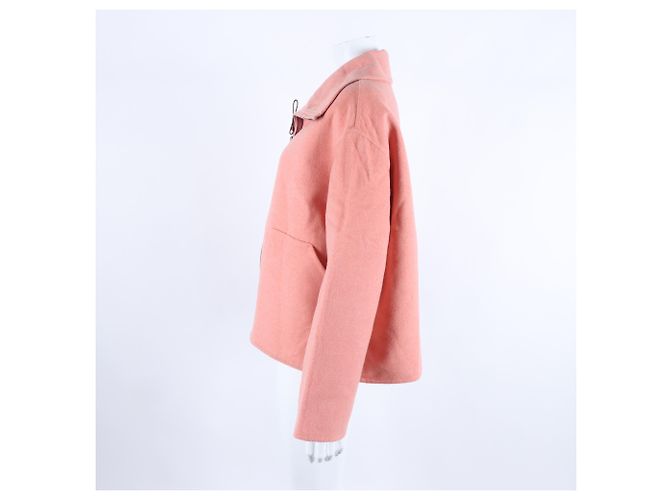 Hermès Cashmere-Jacke mit Reißverschluss Pink - Ansicht 2