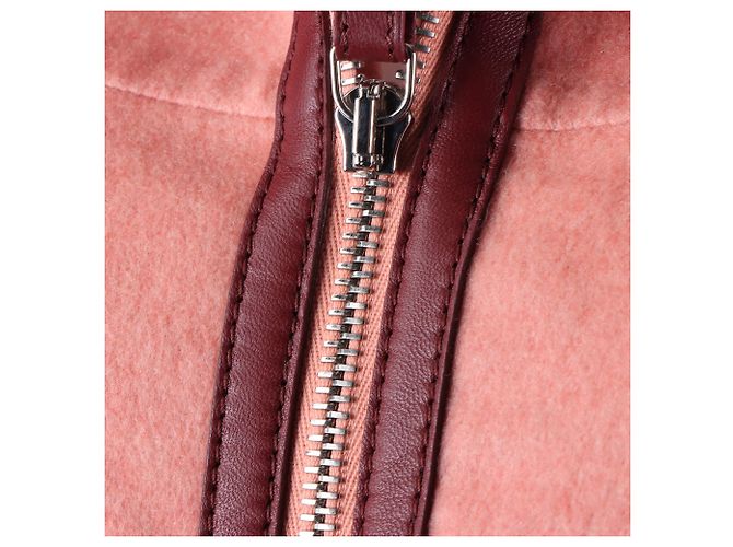 Hermès Cashmere-Jacke mit Reißverschluss Pink - Ansicht 4