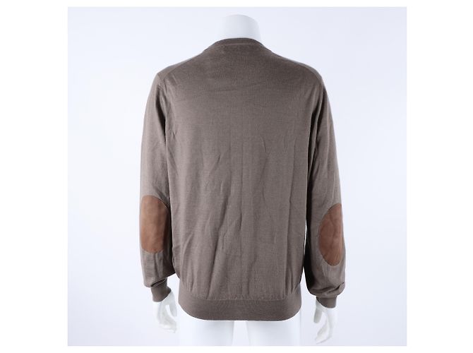 Langarm-Strick von Brunello Cucinelli Braun - Ansicht 3