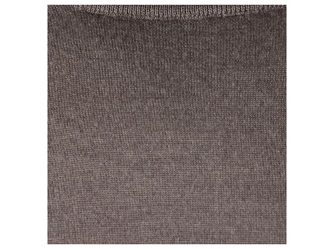 Langarm-Strick von Brunello Cucinelli Braun - Ansicht 4