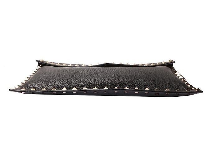 Valentino Clutch a bustina Rockstud Nero - vista 4