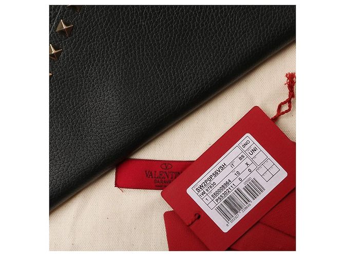 Valentino Clutch a bustina Rockstud Nero - vista 7