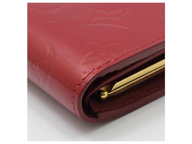 Louis Vuitton Cartera Monogram Vernis Palm D'Amour Roja - vista 11