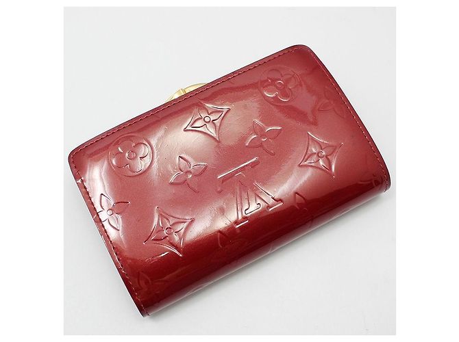 Louis Vuitton Cartera Monogram Vernis Palm D'Amour Roja - vista 3
