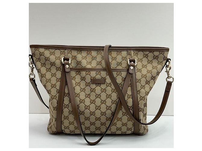 Gucci Borsa a tracolla in jacquard con logo GG e doppia apertura Multicolore - vista 2
