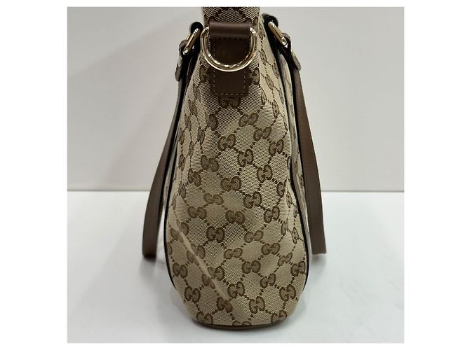 Gucci Borsa a tracolla in jacquard con logo GG e doppia apertura Multicolore - vista 3