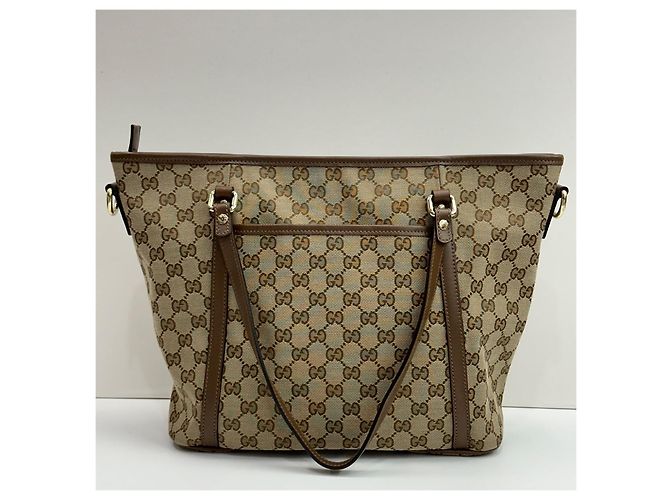 Gucci Borsa a tracolla in jacquard con logo GG e doppia apertura Multicolore - vista 8