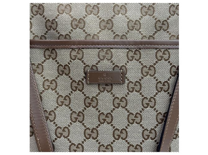 Gucci Borsa a tracolla in jacquard con logo GG e doppia apertura Multicolore - vista 9