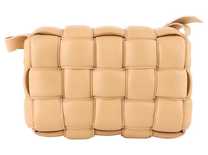 Bottega Veneta Borsa a tracolla Padded Cassette Marrone - vista 3