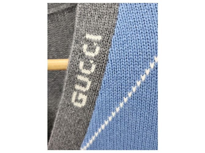 Gucci Argyle-Muster Strickjacke aus Wolle und Kaschmir XXL Mehrfarben - Ansicht 3