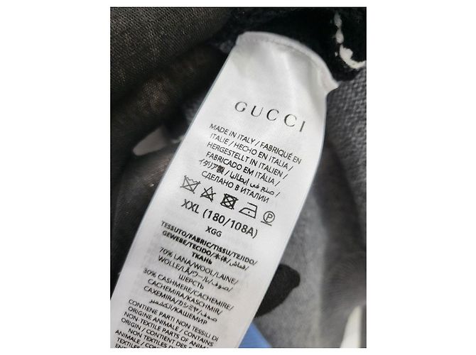 Gucci Argyle-Muster Strickjacke aus Wolle und Kaschmir XXL Mehrfarben - Ansicht 5
