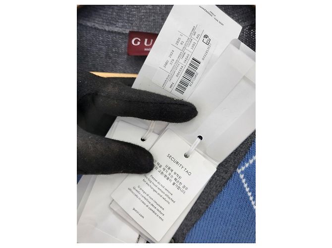 Gucci Argyle-Muster Strickjacke aus Wolle und Kaschmir XXL Mehrfarben - Ansicht 8