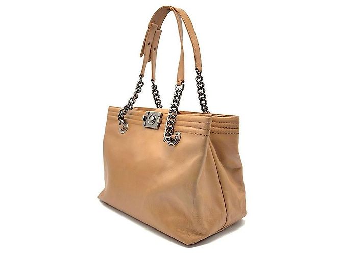 Chanel Borsa a tracolla Boy con catena Arancione - vista 2