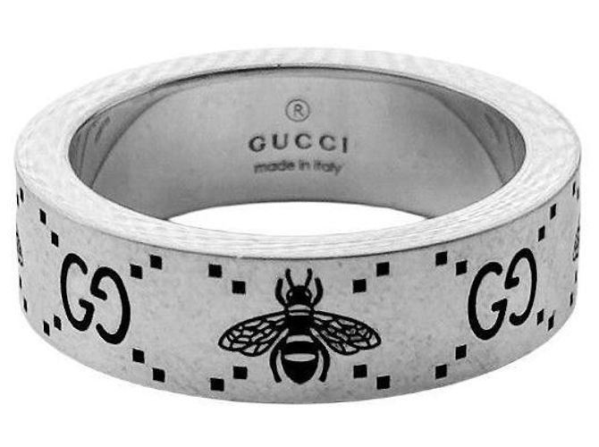 Gucci Anello GG in argento non inciso Multicolore - vista 8