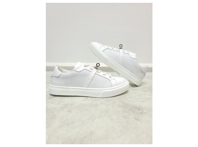 Hermès Sneakers White Silver Day Kelly Bianco - vista 4