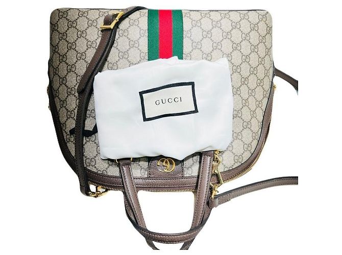 Gucci Borsa Tote Ophidia GG Supreme Canvas Marmont con manico superiore e tracolla Multicolore - vista 4