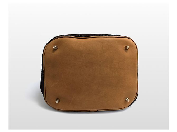 Burberry Ashby Medium Canvas Check Hobo Bag Braun - Ansicht 7