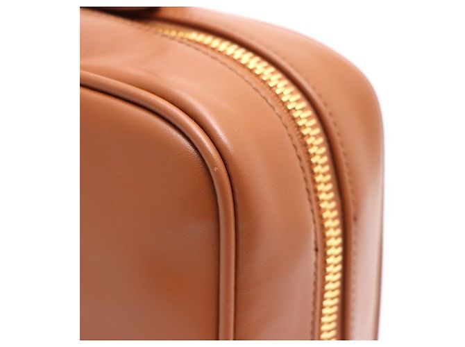 Miu Miu Bolso Tote de Asa Superior de Cuero y Bolso de Hombro Tamaño Mediano Castaño - vista 15