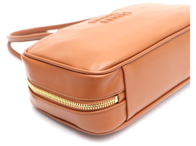 Miu Miu Bolso Tote de Asa Superior de Cuero y Bolso de Hombro Tamaño Mediano Castaño - vista 16