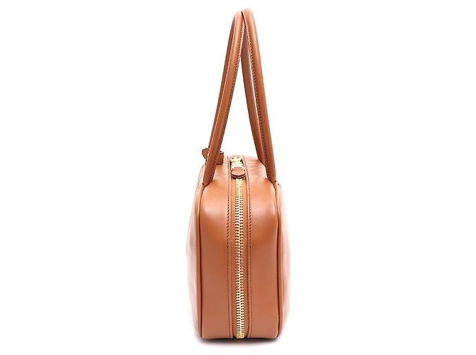 Miu Miu Bolso Tote de Asa Superior de Cuero y Bolso de Hombro Tamaño Mediano Castaño - vista 3