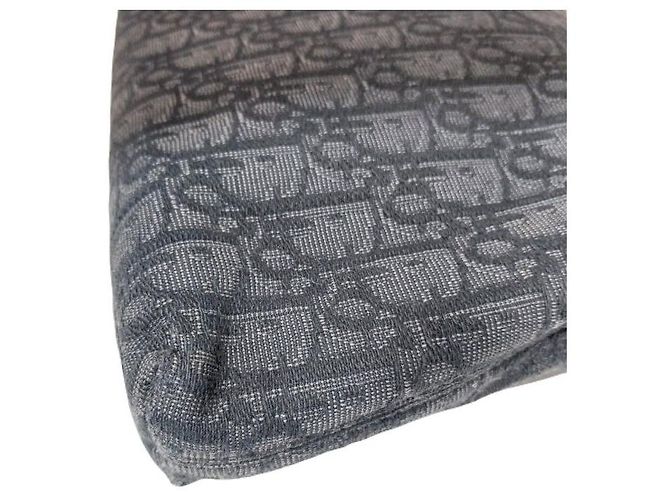 Dior Clutch con tracolla Oblique Jacquard Argento Unisex Marrone - vista 2