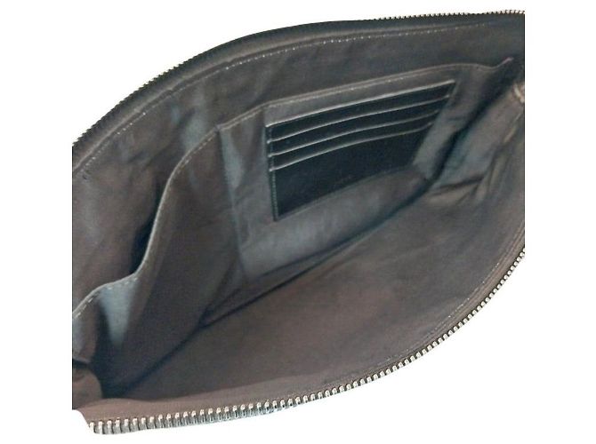 Dior Clutch con tracolla Oblique Jacquard Argento Unisex Marrone - vista 3