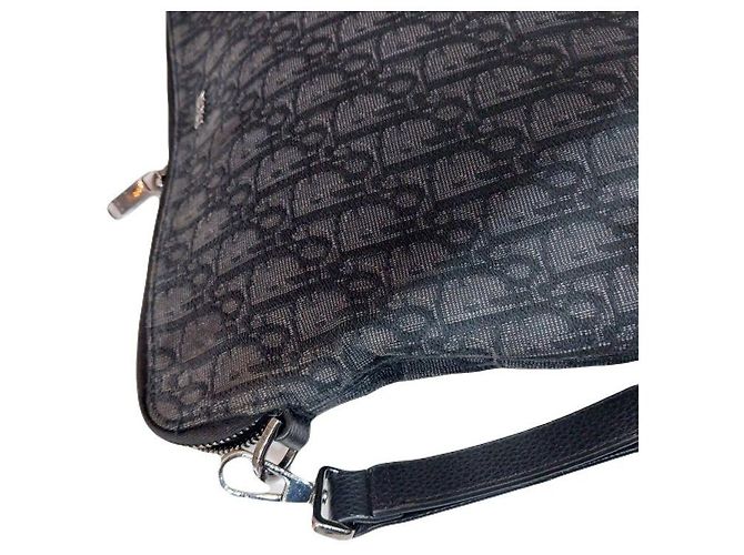 Dior Clutch con tracolla Oblique Jacquard Argento Unisex Marrone - vista 7