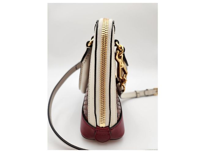 Horsebit 1955 Gucci Mini sac Horsebit Python Multicolore - vue 8