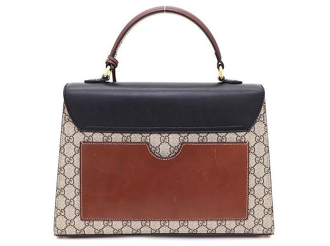 Padlock Gucci Borsa Tote con manico superiore e lucchetto Marrone - vista 3