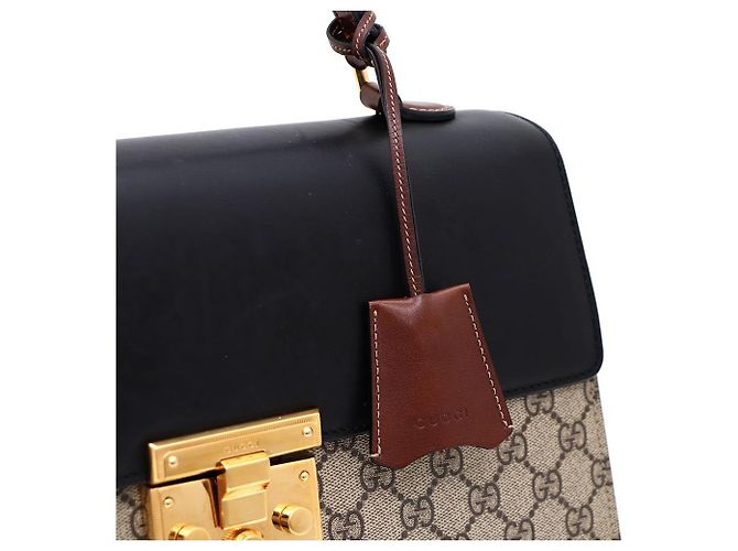 Padlock Gucci Borsa Tote con manico superiore e lucchetto Marrone - vista 5