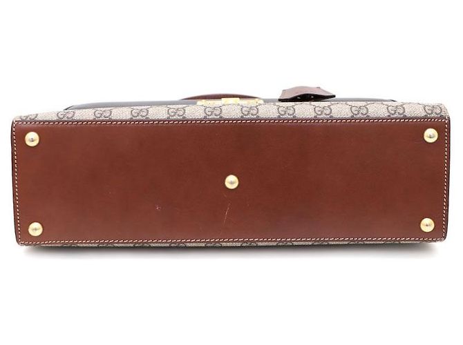 Padlock Gucci Borsa Tote con manico superiore e lucchetto Marrone - vista 7