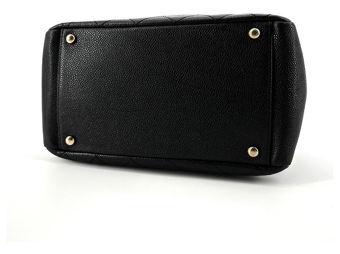 Chanel Borsa a spalla quadrata in caviar Nero - vista 6