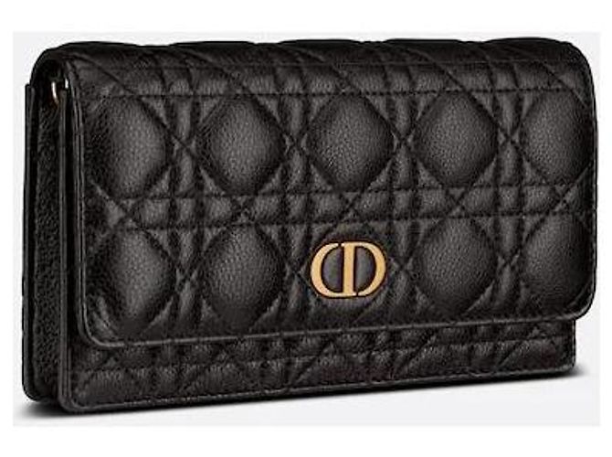 Dior Borsa a Spalla Caro Chain Nero - vista 4