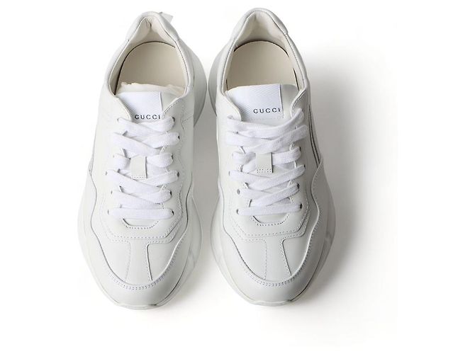 Gucci Ryton Sneaker mit gewebtem Logo Weiß - Ansicht 2