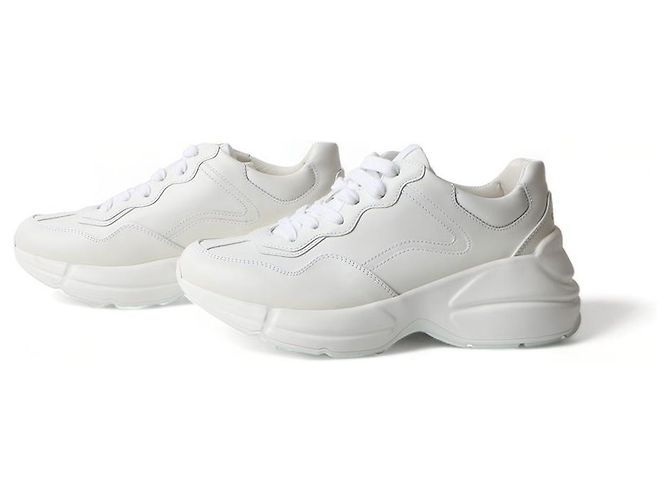 Gucci Ryton Sneaker mit gewebtem Logo Weiß - Ansicht 4