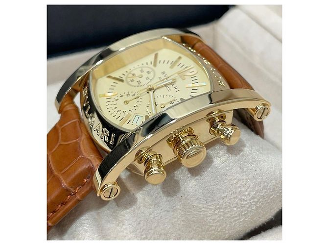 Bulgari Relógio Cronógrafo Axiom Gold Dourado - vista 4