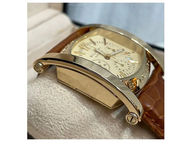 Bulgari Relógio Cronógrafo Axiom Gold Dourado - vista 5