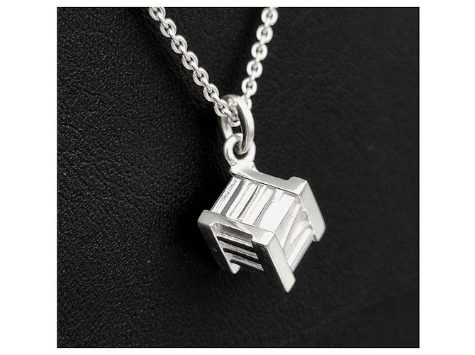 Tiffany & Co Collana Tiffany Atlas Cube in argento - vista 3