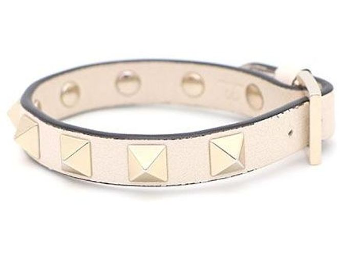 Valentino Pulseira de couro Rockstud - vista 2