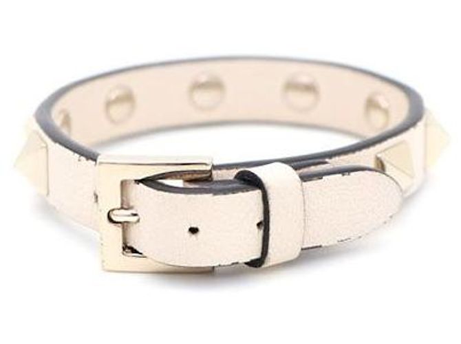 Valentino Pulseira de couro Rockstud - vista 3